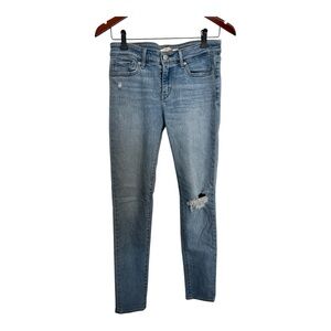 Levi’s 711 skinny Women's Blue Distressed Jeans size 28